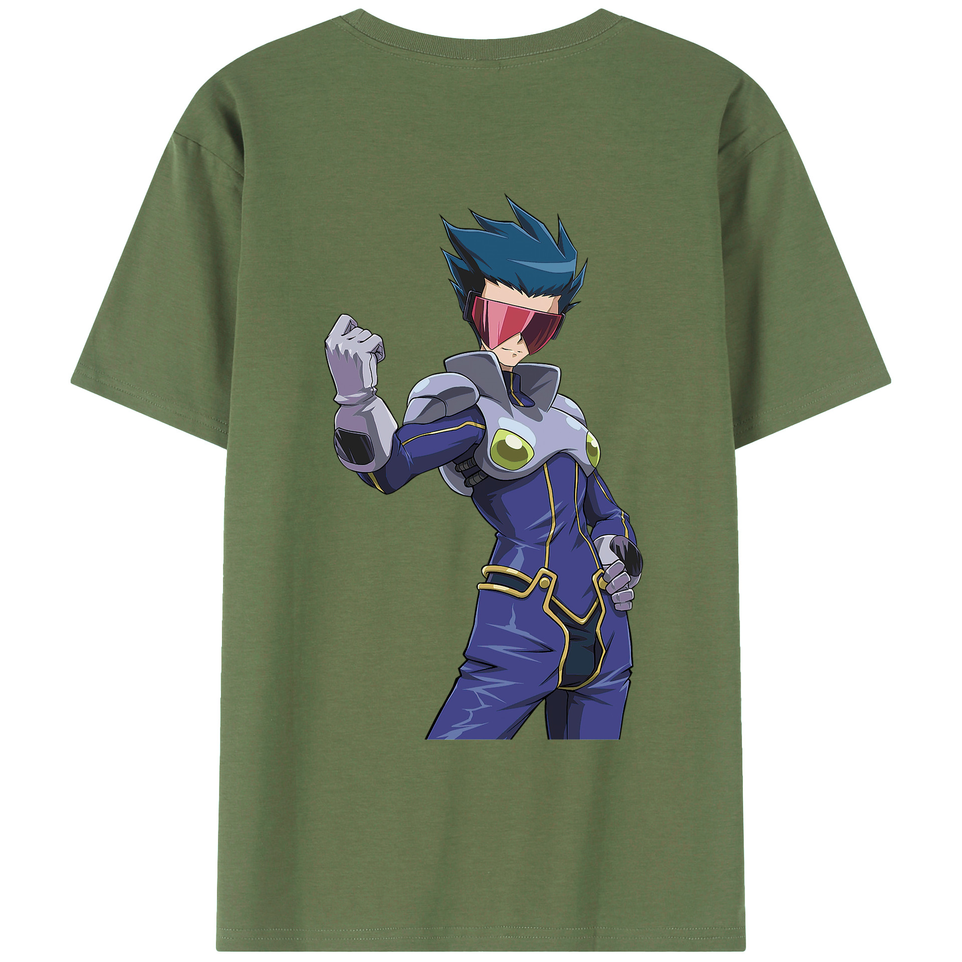 （画像用） 遊☆戯☆王 Yu-Gi-Oh! 綿100％ メンズ半袖Tシャツ（バックプリント） 通気性